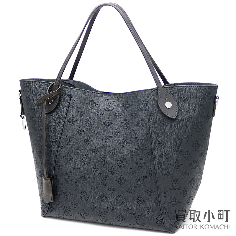Louis Vuitton M54354 ヒナ Mm Monogram Paralysis Nano Waal Silver Metal Ings Perforation Black Leather Shoulder Tote Bag Lv Hina