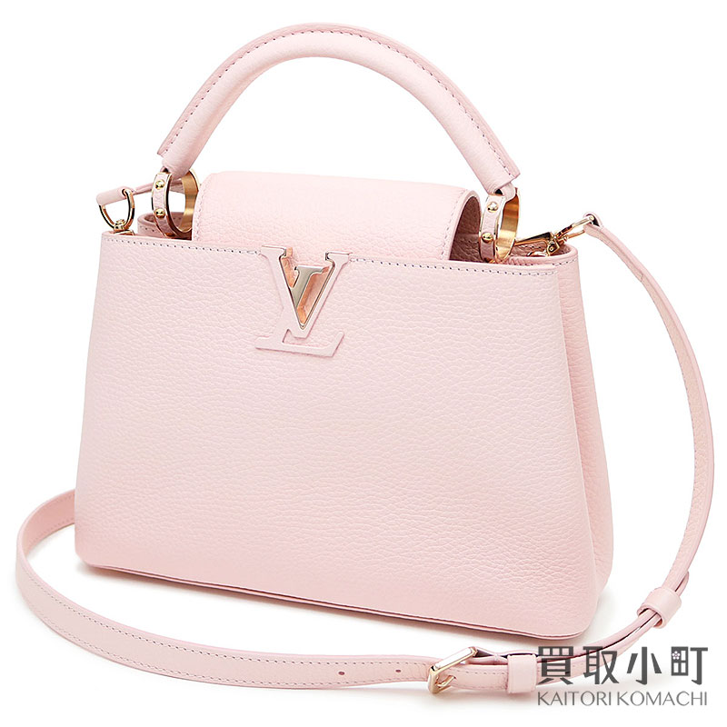 KAITORIKOMACHI: Take Louis Vuitton M52451 カプシーヌ BB pink avian Yong leather LV signature 2WAY ...