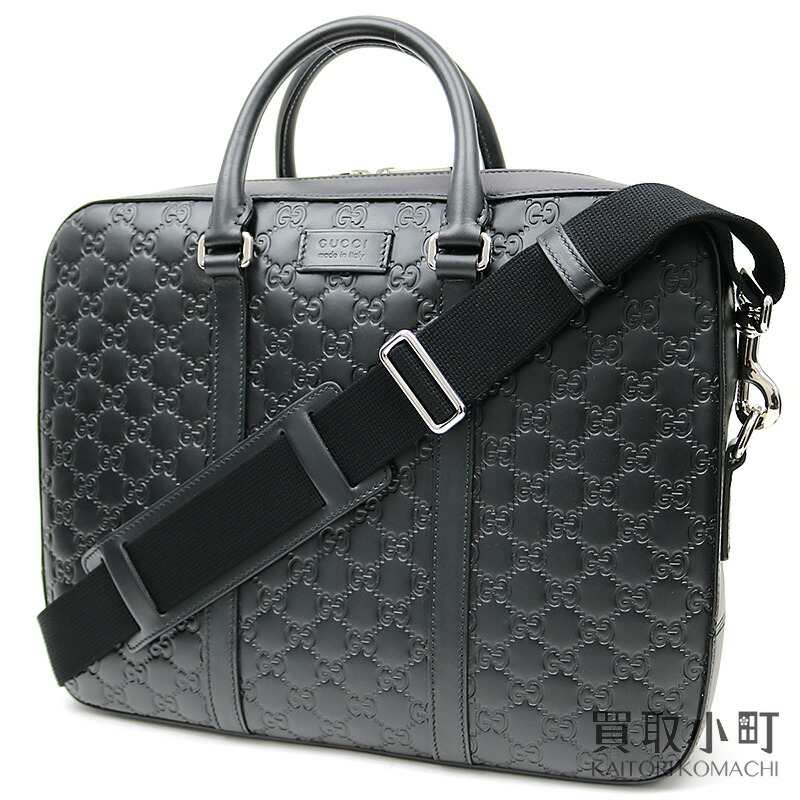gucci signature leather briefcase