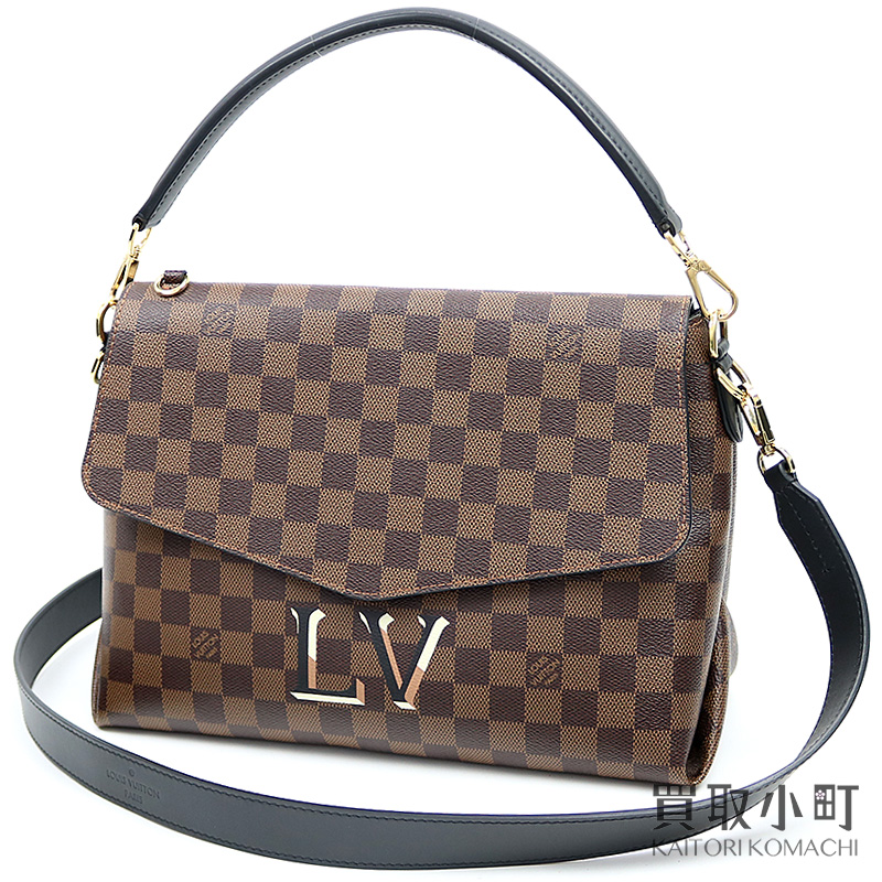 KAITORIKOMACHI: Louis Vuitton N40177 ボブールダミエノワール LV signature print 2WAY shoulder bag Ho baud ...