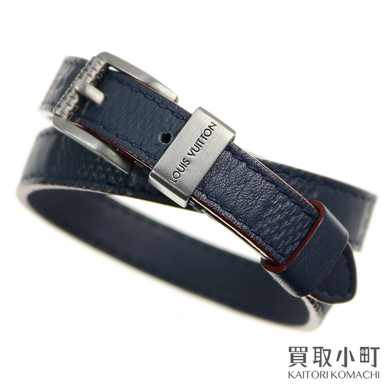 おまけ付 ブラスレ Vuitton M6011 Louis 美品 ルイヴィトン ループイット Bracelet Aランク 中古 Lv 2連 アクセサリー ブレスレット メンズ 2重巻き マリーヌルージュ ダミエアンフィニ Lv Avantcommunication Com