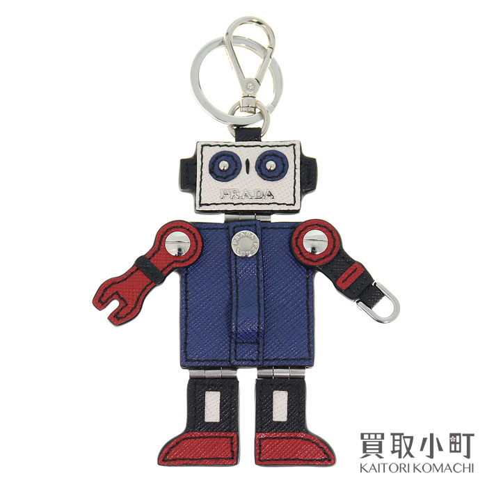 楽天市場 美品 プラダ Prada ロボットモチーフ レザー バッグチャーム キーホルダー 2tl173 Epd S2k Bag Charm With Robot Saランク 中古 買取小町