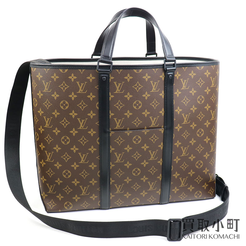 ルイヴィトン M45733 ウィークエンドトート GM モノグラムマカサー 2WAYショルダーバッグ LV WEEK END TOTE GM