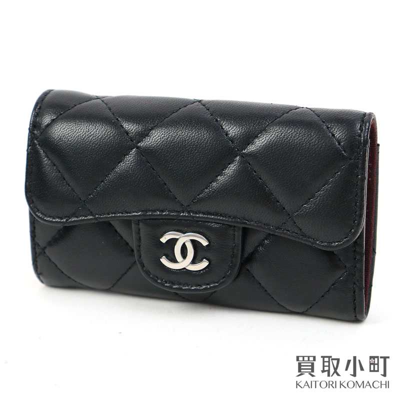 シャネル Chanel タイムレスクラシック キルティング 仄めかし事例 6基盤代価 黒 仔羊皮膚 キーケース6徒党 キーホルダー キー環 マトラッセ ココマーク A 13 Classic Black Cc Logo 6 Key Holder Ab序列づける 中古 Earthkitchen Ph