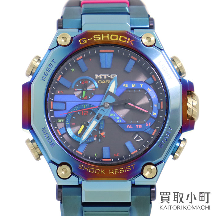 新品同様 カシオ Casio G Shock Mt G Gショック ブルーフェニックス レインボーip スマートフォンリンク Bluetooth搭載 電波ソーラー時計 鳳凰モデル メンズウォッチ 腕時計 Mtg B00ph 2ajr Limited Edition Watch Sランク 美品 中古 Glueckssuche De