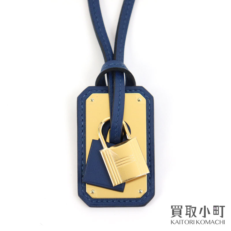 【未使用品】エルメス【HERMES】オーケリーGM ペンダント レザーネックレス カデナモチーフ ブルーサフィール ファッションジュエリー アクセサリー H078853CC 73 O'Kelly PENDANT LEATHER NECKLACE 【Sランク】【新品同様】｜買取小町 47,880円