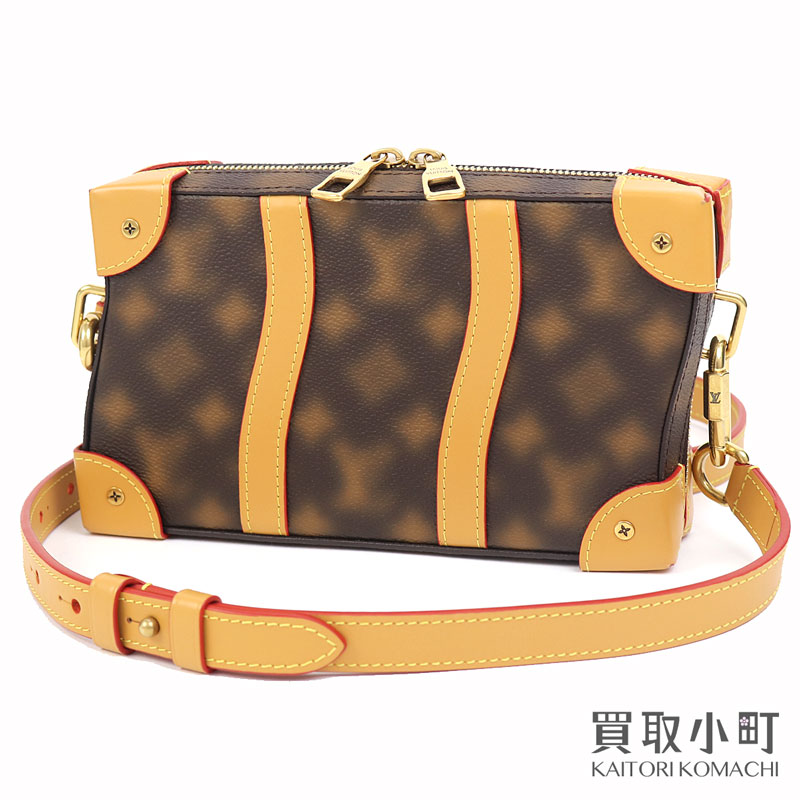 【美品】ルイヴィトン【LOUIS VUITTON】M81580 ソフトトランク ウォレット ディス イズ ノット モノグラム マロン メンズ ショルダーバッグ ボディバッグ 斜め掛け ポシェット LV SOFT TRUNK WALLET THIS IS NOT MONOGRAM【Aランク】【中古】