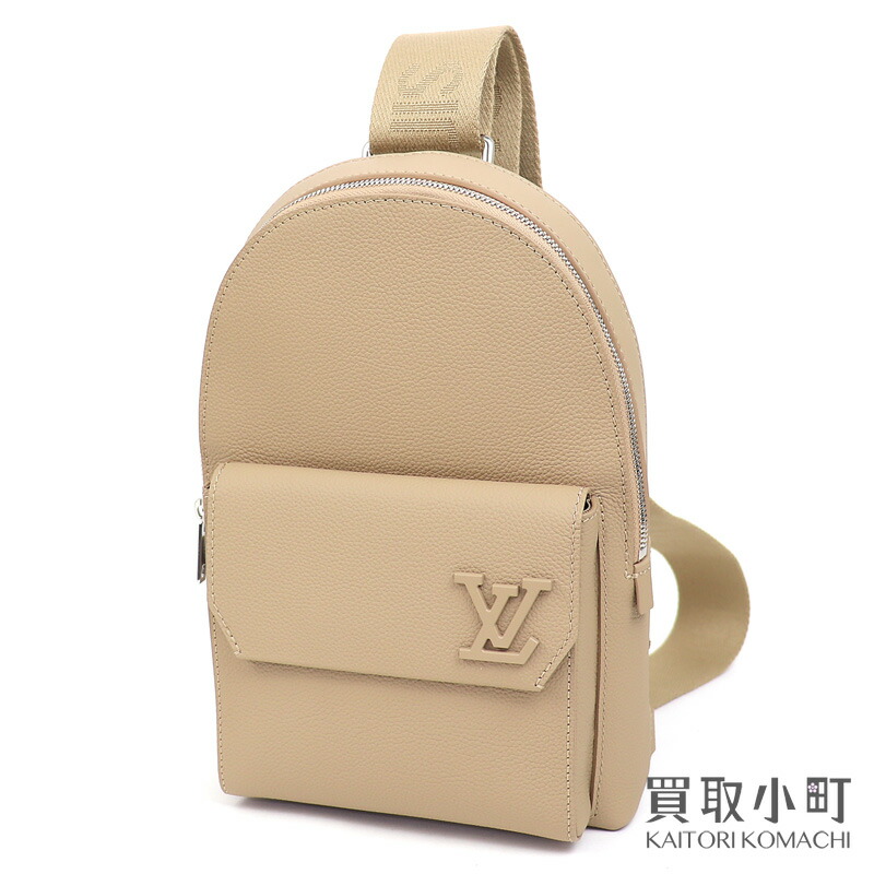 【未当て嵌める品】ルイヴィトン【LOUIS VUITTON】M23765 飛行士 スリングバッグ LV アエログラム 赤銅色 差し交わす上半身 ショルダーバッグ メンズ なめし革 LV PILOT SLINGBAG【S価値づける】【新品負けず劣らず】