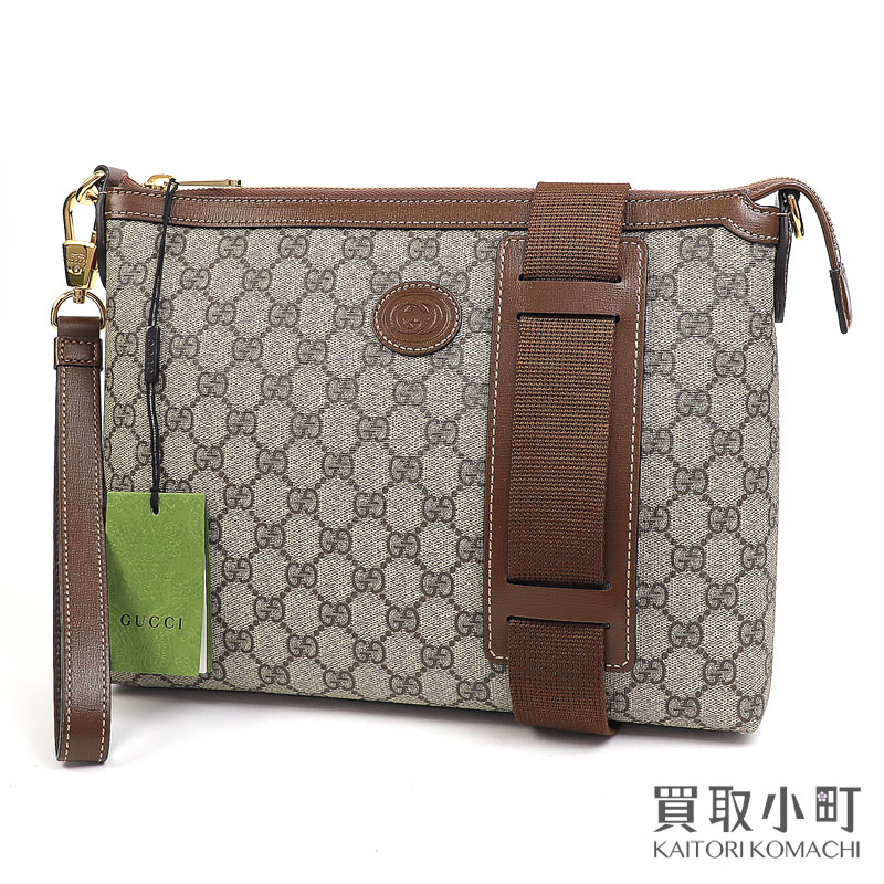 ね*迎様 【極美品】グッチ ショルダーバッグ GGスプリーム 斜め掛け A4 ロ 笹川友里さんの「グッチ」のショルダーバッグは斜め掛け | VERY