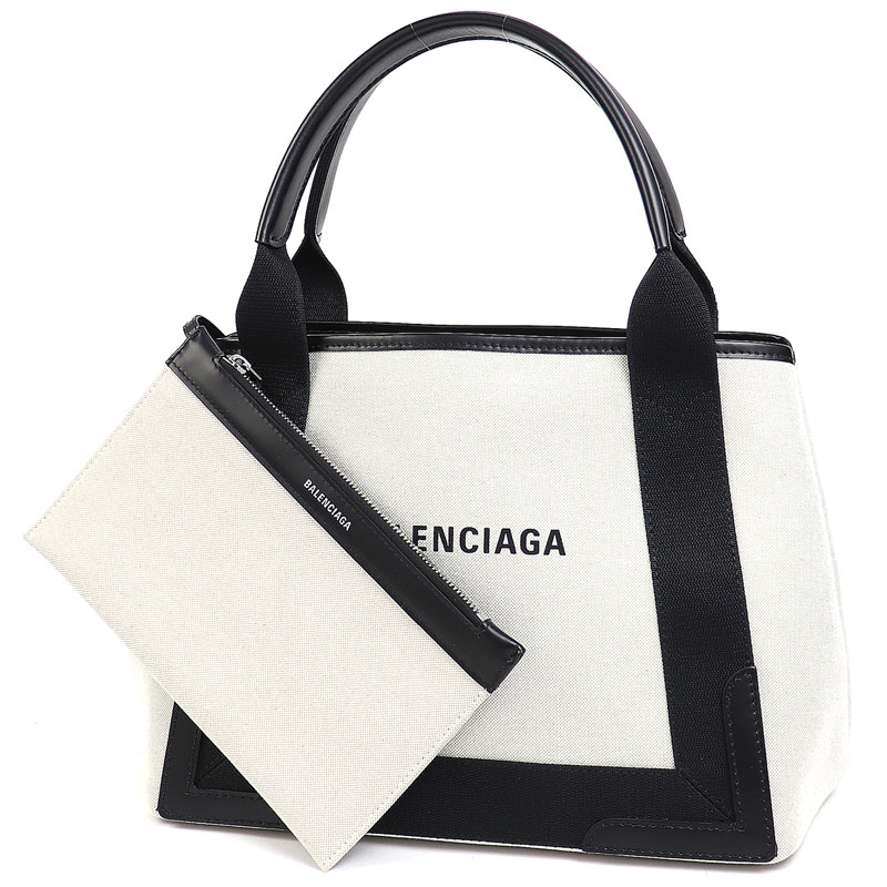 国内即発+BALENCIAGA＋NAVY スモール カバ NAVY（BALENCIAGA） バレンシアガ ハンドバッグ トートバッグ