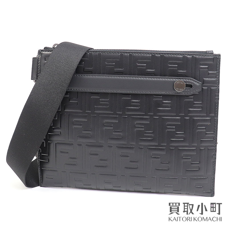 Fendi FFロゴ ショルダーバッグ ブラウン/ブラック Brandol / FENDI フェンディ ショルダーバッグ FF柄
