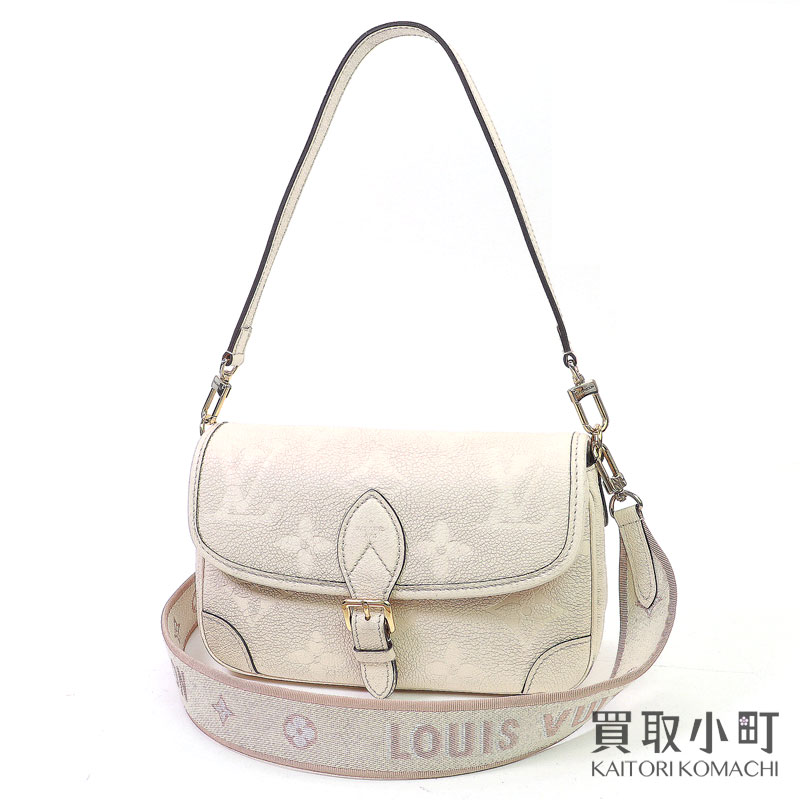 ルイヴィトン【LOUIS VUITTON】M46388 ディアヌ クリーム モノグラムアンプラント クレーム クロスボディ 2WAYショルダーバッグ ポシェット 斜め掛け LV DIANE SHOULDER BAG【ABランク】【中古】 114,000円