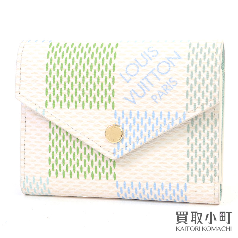 ルイヴィトン ダミエ アズール ポルトフォイユ ゾエ イエロー N60220 ルイヴィトン ダミエ アズール ポルトフォイユ ゾエ イエロー N60220
