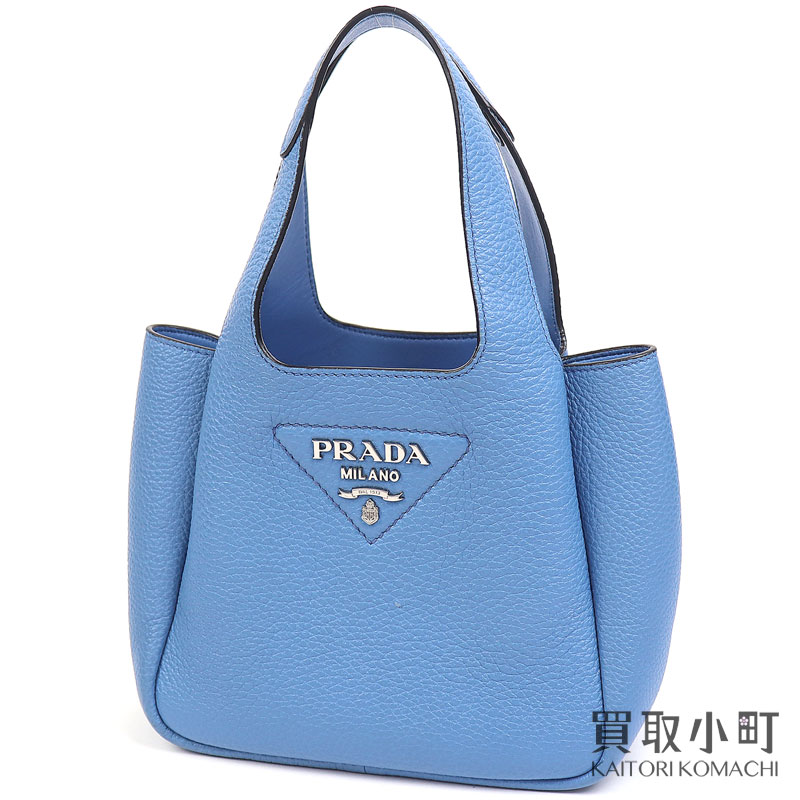 ☆PRADA☆プラダ メタルロゴ スモール レザー ハンドバッグ PRADA - 【美品】プラダ 【PRADA】 スモール レザー トート