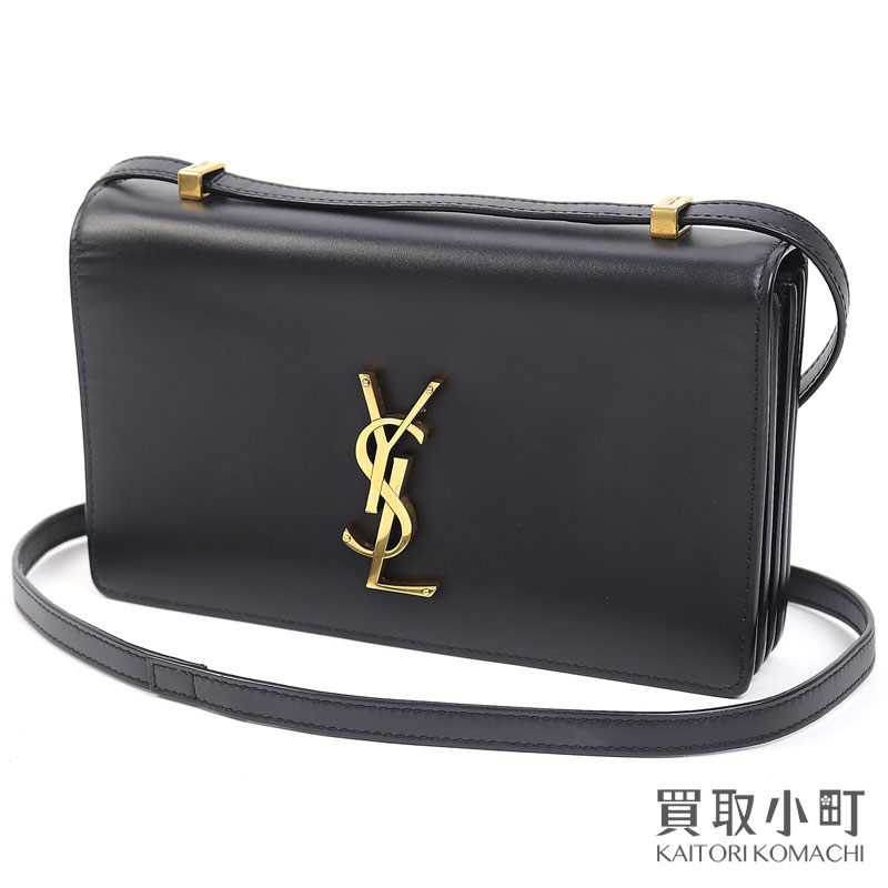 楽天市場】【美品】サンローラン【 YVES SAINT LAURENT 】モノグラム ショルダーバッグ カサンドラ ロゴ ブラック サッチェル  スモール クロスボディ ポシェット 斜め掛け 2WAY YSLロゴ アコーディオン フラップ 601310 DM70W 1000 DYLAN  SHOULDER BAG【Aランク】【中古 ...