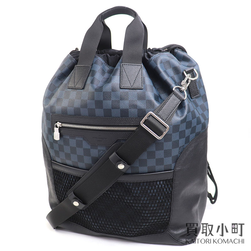 【最大1万円OFFクーポン! 4/10～】【美品】ルイヴィトン 【LOUIS VUITTON】 N40013 マッチポイント ハイブリッド バックパック ダミエコバルト リュックサック ナップサック 2WAYトートバッグ メンズ LV MATCH POINT HYBRID BACKP【中古】