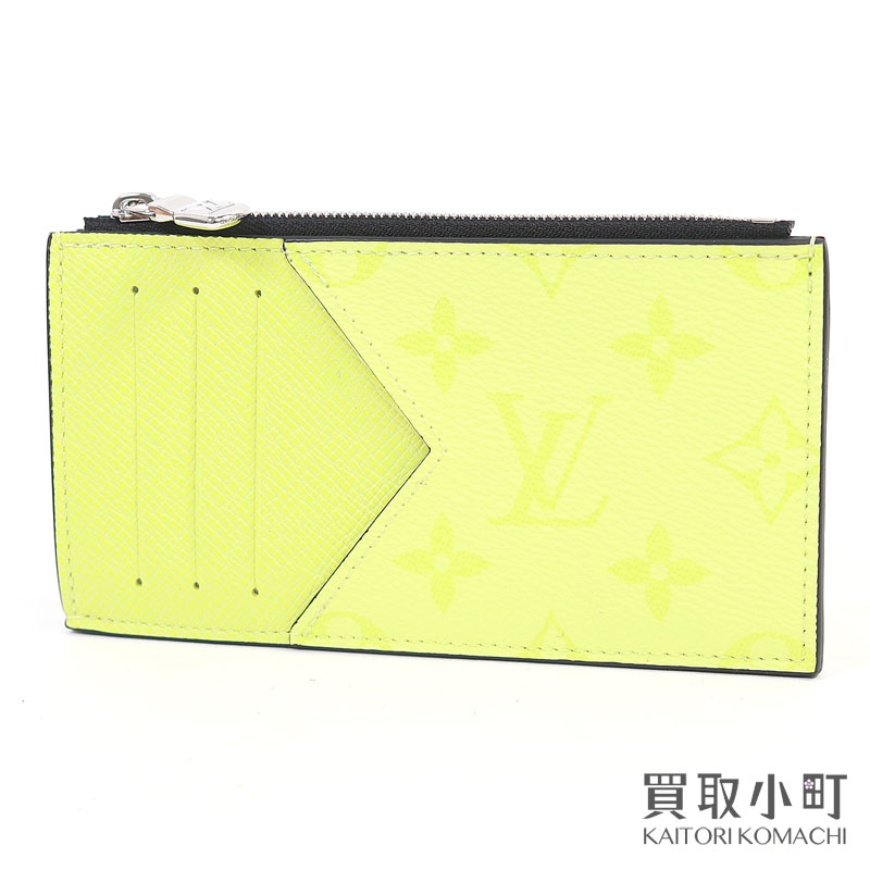 【未使用品】ルイヴィトン【LOUIS VUITTON】M14109 コインカードホルダー モノグラム タイガラマ レモネード コインケース カードケース 小銭入れ 財布 サイフ LV COIN CARD HOLDER TAIGA【Sランク】【新品同様】