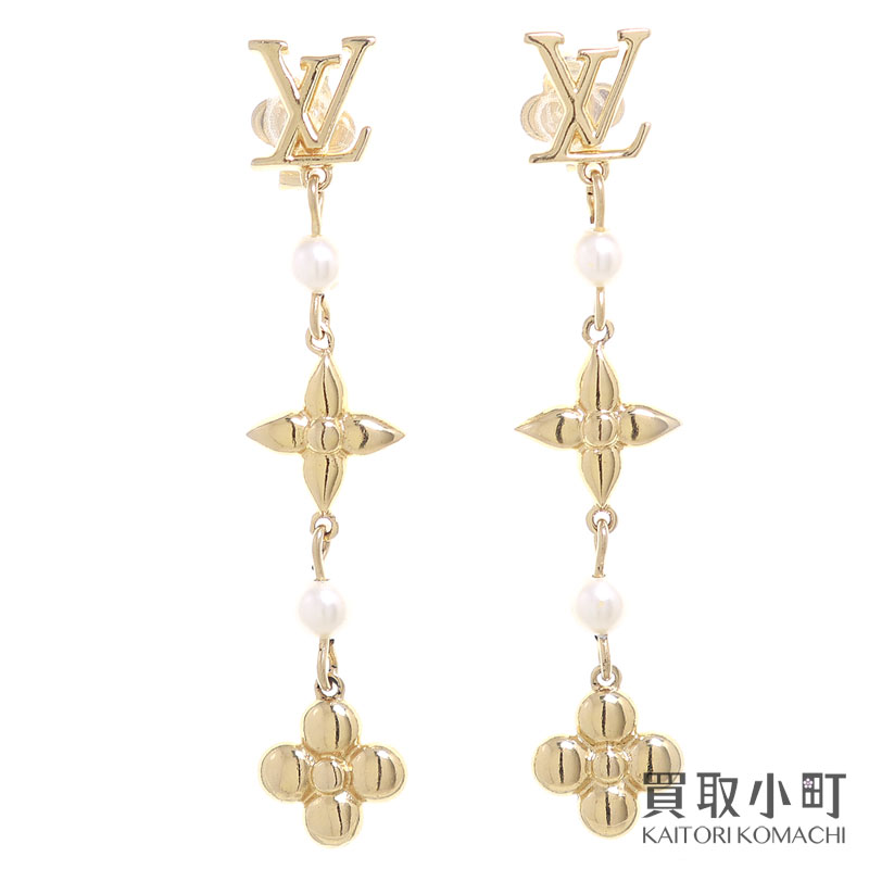 ルイヴィトン　アクセサリー　ピアス LOUIS VUITTON ルイヴィトン ピアス K18YG ダイヤ2P(約0.04ct