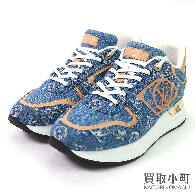 L V ジグザグライン スニーカー ブルー 中古品 楽天市場】【未使用品】ルイヴィトン【LOUIS VUITTON】1A8MAJ