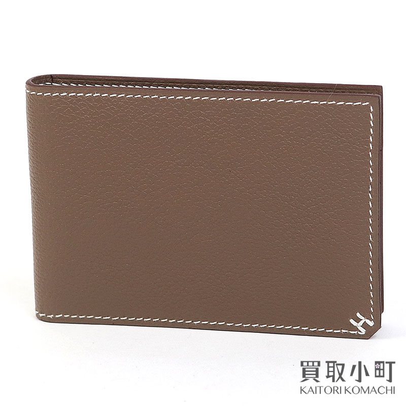 注目！【HERMES】フィッシュカードホルダー ゴートスキン 流行を超えた名品】エルメス ゴートスキン カード ホルダー