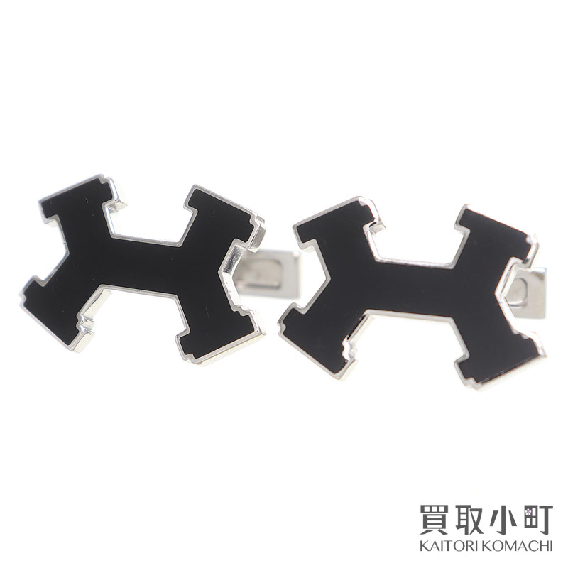 楽天市場】HERMES エルメス シルバー 925 チタン カフス ボタン