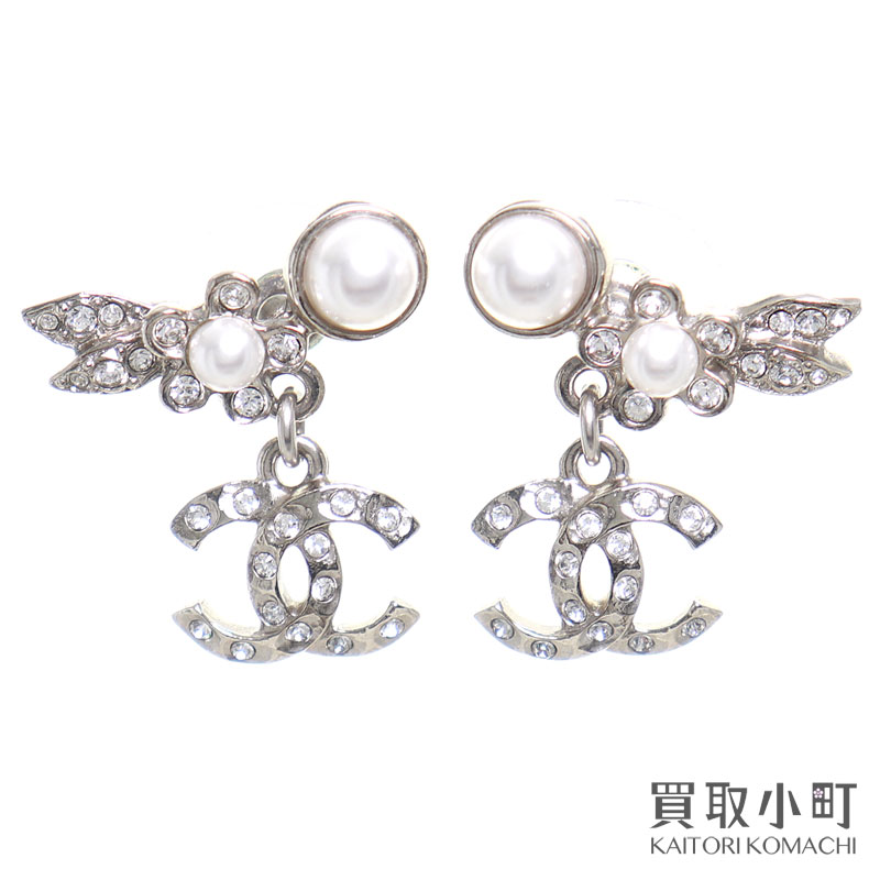 【CHANEL】ピアス ココマーク グラスストーン & ストラス 楽天市場】シャネル CHANEL イヤリング ラインストーン メタル