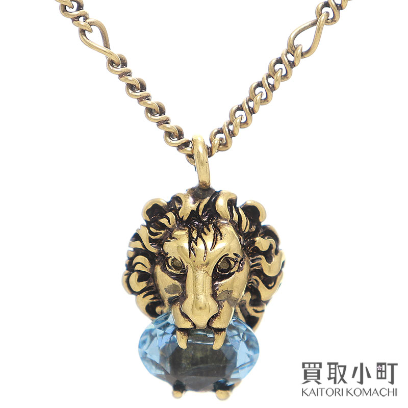 楽天市場】【美品】グッチ【GUCCI】ダブルG付き ライオンヘッド