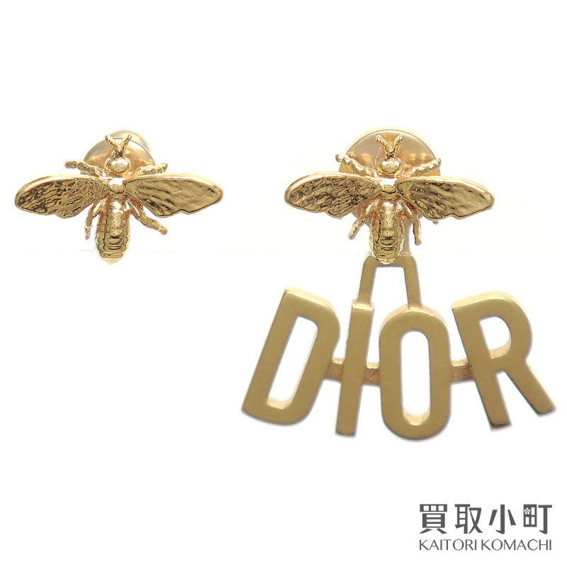 クリスチャンディオール　ゴールドピアス Christian Dior [正規ラッピング済] ディオール ピアス Petit CD
