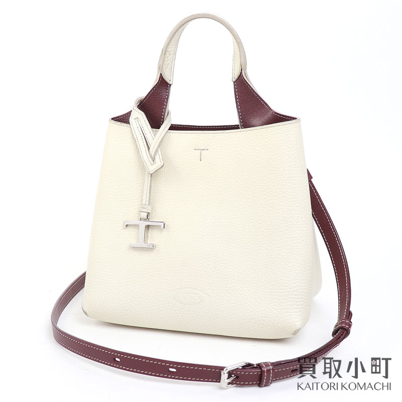 楽天市場】【美品】トッズ【TOD'S】マイクロ レザーバッグ Tタイムレス