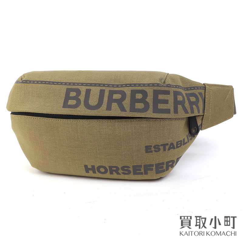 【美品】 バーバリー【BURBERRY】ソニー 胴締め御徒面子 モスグリーン ポリアミド 差し交わす上半身 ショルダーバッグ 酉の方角車寄せ 8050810 SONNY BODY BAG【SA価値づける】【中古】