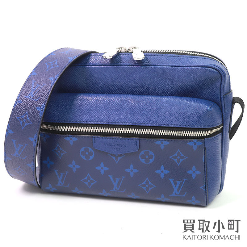 ルイヴィトン【LOUIS VUITTON】M30242 アウトドア メッセンジャー PM タイガ コバルト メンズ ショルダーバッグ 斜め掛け LV OUTDOOR MESSENGER PM TAIGA【ABランク】【中古】