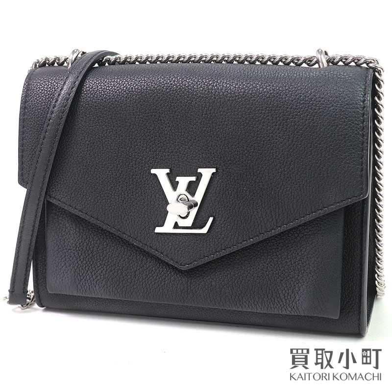 【美品】ルイヴィトン【LOUIS VUITTON】 M51418 マイロックミー チェーン ノワール グレインカーフレザー LVロゴツイストロック 2WAY チェーンショルダーバッグ 斜め掛け LV MYLOCKME CHAIN【Aランク】【中古】｜買取小町
