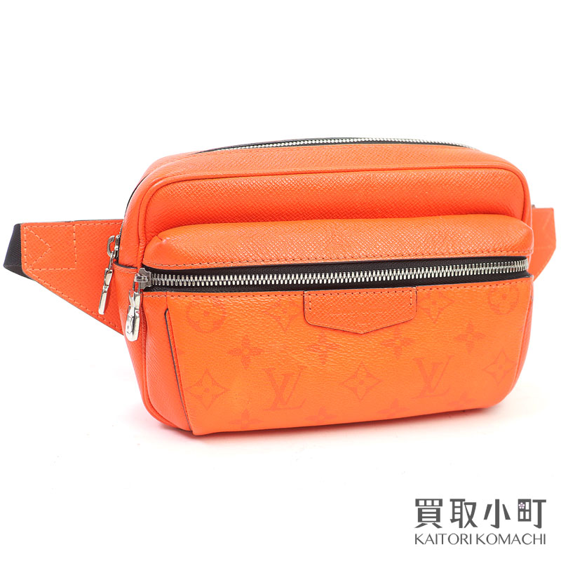 【最大1万円OFFクーポン! 7/20～】ルイヴィトン【LOUIS VUITTON】M30430 バムバッグ アウトドア モノグラム タイガラマ ボルケーノオレンジ ウエストバッグ クロスボディ ショルダー 斜め掛け スリング オレンジレザー LV OUTDOOR 【中古】｜買取小町 86,900円