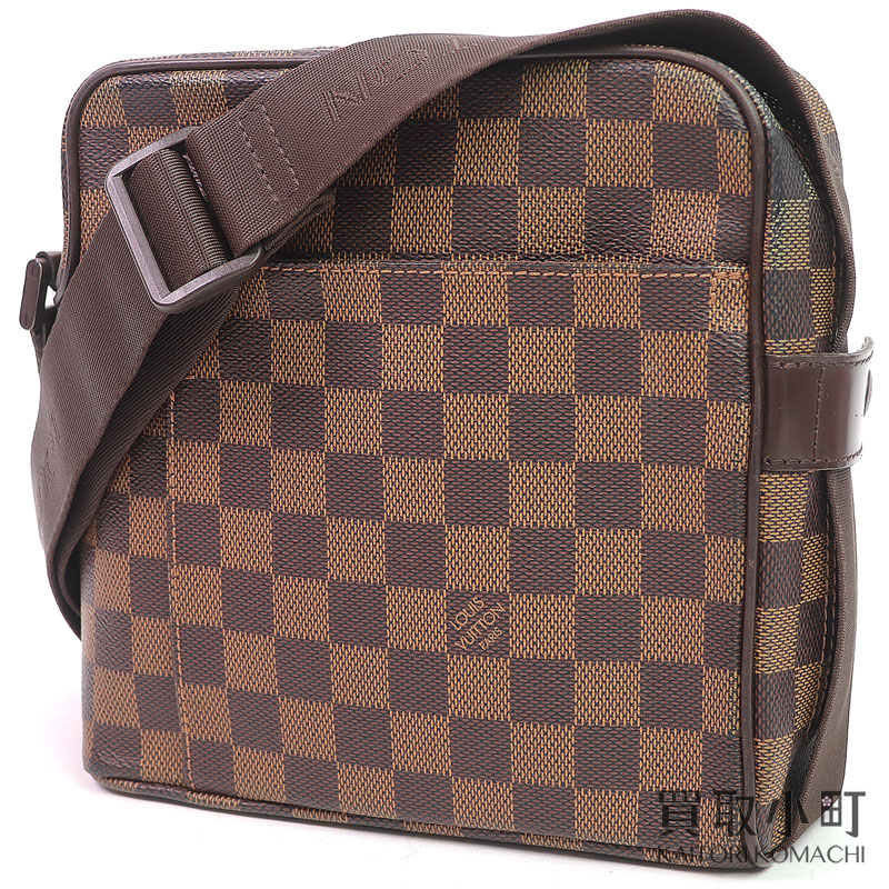 ルイヴィトン 【LOUIS VUITTON】 N41442 オラフPM ダミエ 伝達人御徒面子 ショルダーバッグ 曲がった掛け メンズ レディース 兼用 LV OLAV PM DAMIER MESSENGER【AB価値づける】【中古】
