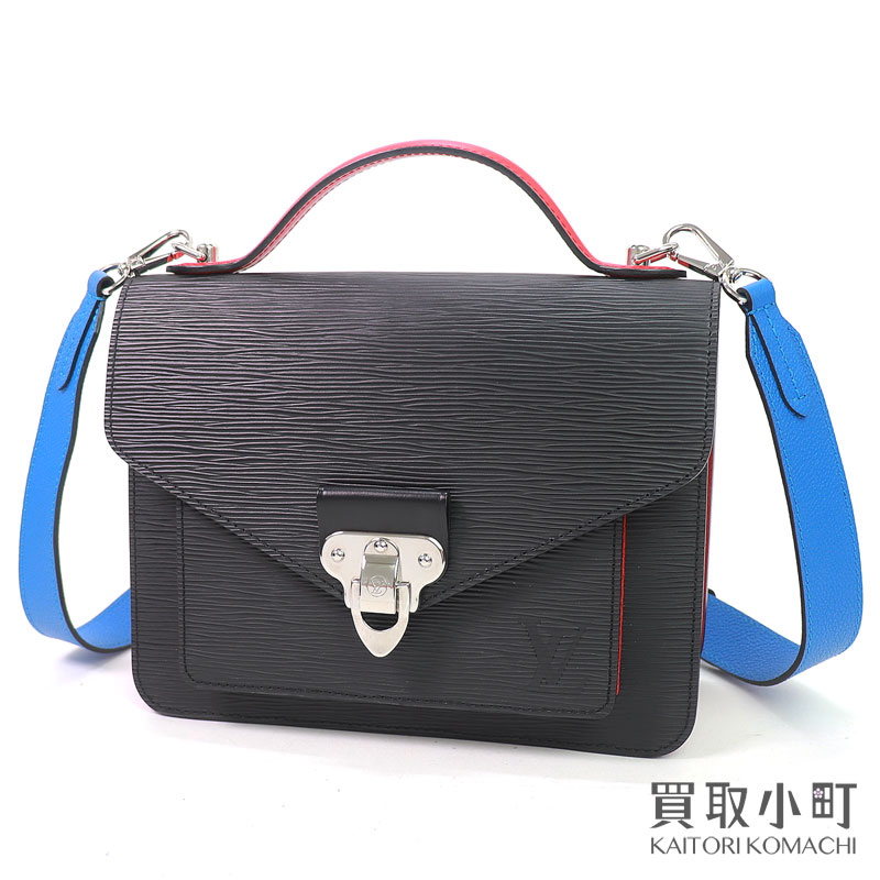 【美品】ルイヴィトン 【LOUIS VUITTON】 M55403 ネオ モンソー エピ ノワール シルバー金具 ハンドバッグ セカンドバッグ クラッチバッグ メンズバッグ ブラックレザー LV NEO MONCEAU EPI HANDBAG【SAランク】【中古】