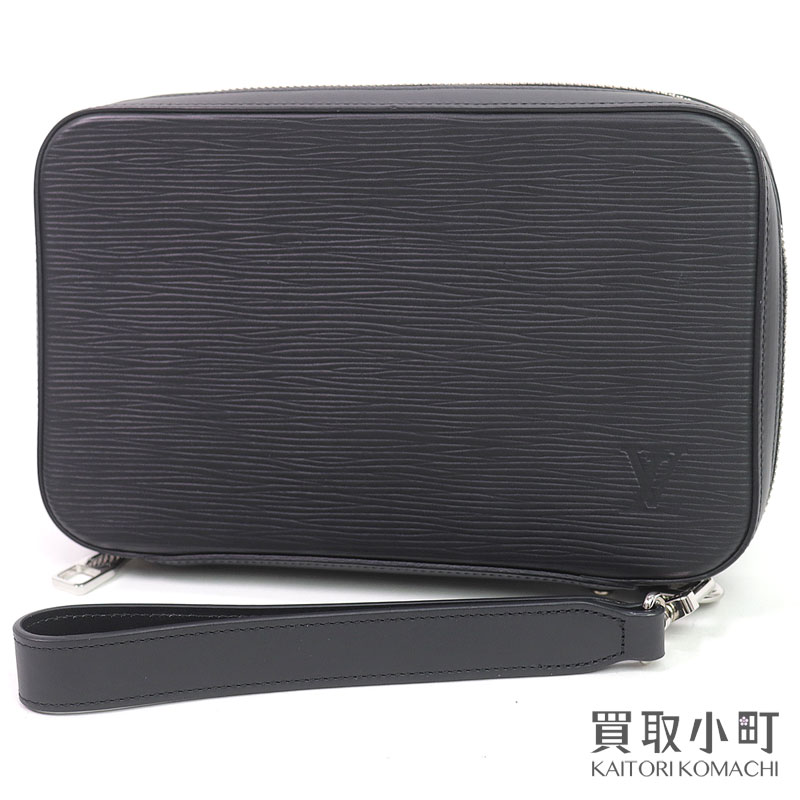 【新品負けず劣らず】ルイヴィトン 【LOUIS VUITTON】 M64000 ダンディウォレット エピ ノワール ラウンドチャック長金入れ サイフ 二番目御徒面子 周遊容れもの クラッチペダル御徒面子 メンズ 黒いことなめし革 LV DANDY WALLET EPI NOIR【SA位置づける】【美品】【中古】