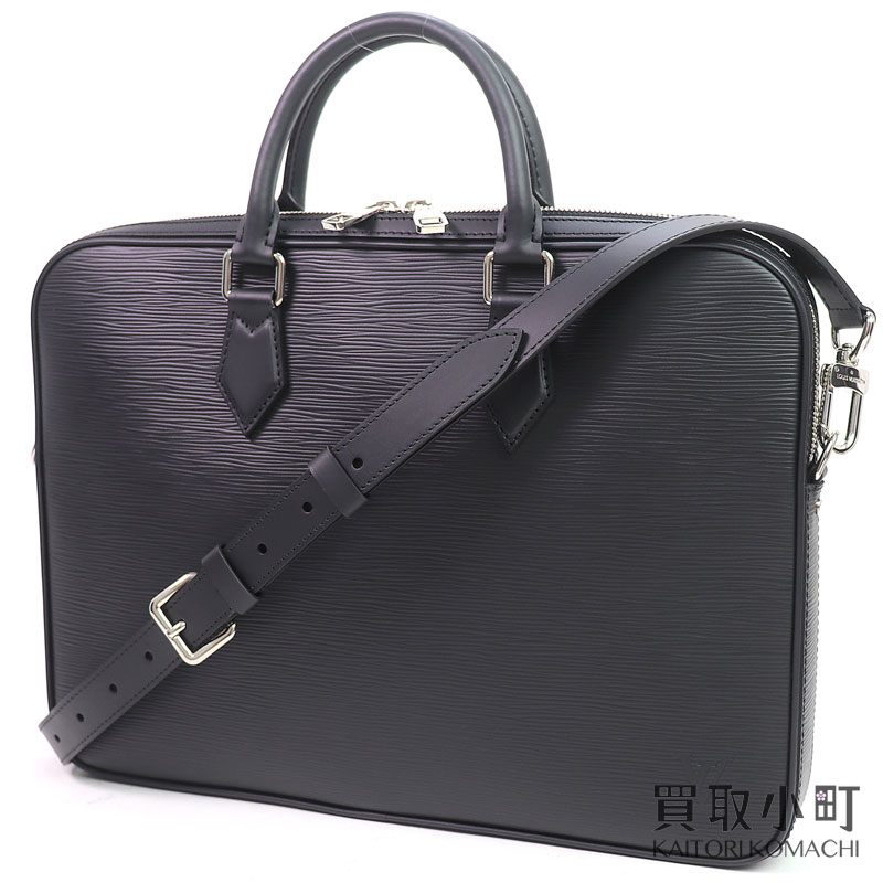 【美品】ルイヴィトン 【LOUIS VUITTON】 M51377 ダンディブリーフケース エピ ノワール ブリーフ容れもの 2WAYショルダーバッグ 商行為御徒面子 書きもの御徒面子 書きもの鞄 メンズ御徒面子 黒いことなめし革 LV DANDY BRIEFCASE PM EPI NOIR 【SA序列付ける】【中古】