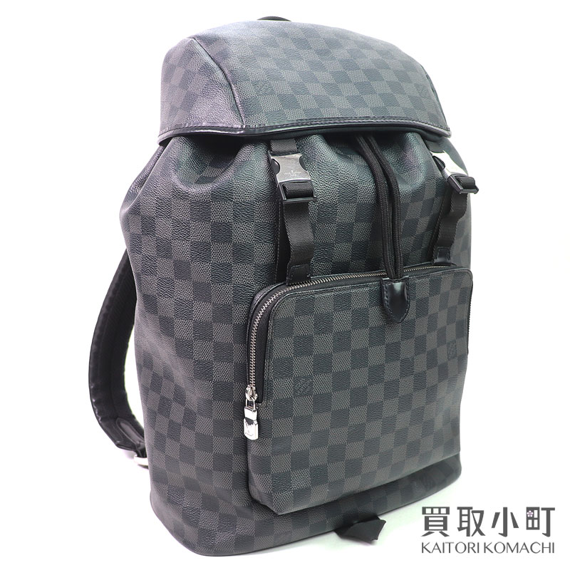 【最大1万円OFFクーポン! 4/10～】ルイヴィトン【LOUIS VUITTON】N40005 ザック バックパック ダミエグラフィット メンズ リュックサック デイパック サックアド LV ZACK BACKPACK DAMIER GRAPHITE【ABランク】【中古】【中古】