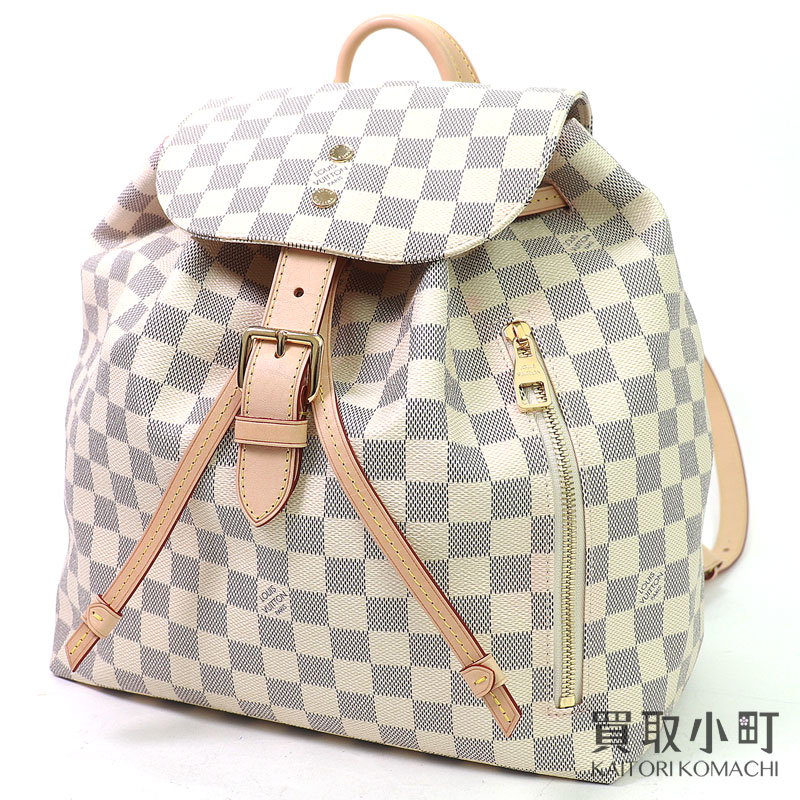 【美品】ルイヴィトン【LOUIS VUITTON】N41578 スペロン うしろ側容器に並べる ダミエアズール レディース 背嚢 デイパック LV SPERONE BACKPACK DAMIER AZUR【A位置づける】【中古】