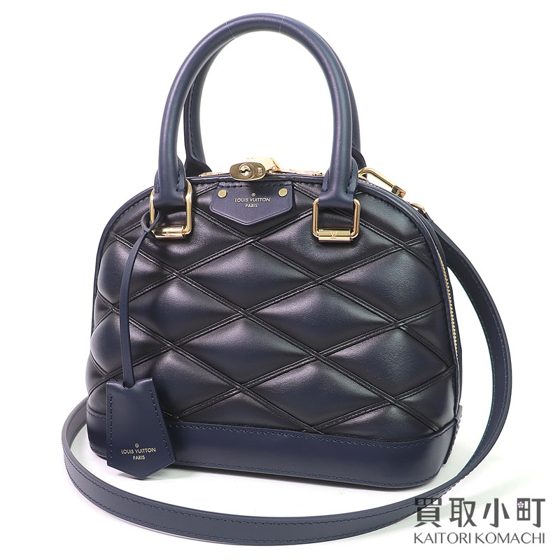 【未当て嵌める品】ルイヴィトン【LOUIS VUITTON】M23666 アルマBB マルタージュ ブルーマリーヌ ハンドスプレーグラデーション アイコンバッグ 2WAY御徒面子 ショルダーバッグ ハンドバック 差し交わす上半身 曲がった掛け ネイビーレザー LV ALMA BB MALLETAGE【S位置付ける】【新品負けず劣らず】 レディースバッグ-バッグ・小物・ブランド雑貨-バッグ