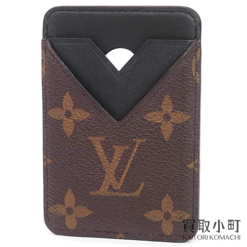 ルイヴィトン 【LOUIS VUITTON】M13185 ポルトカルト 磁石 モノグラムマカサー モノグラムノワール 黒いこと 歌留多入れもの 通り手形入れもの 名刺入れ LV PORTE CARTES MAGNET MONOGRAM【AB価値づける】【中古】