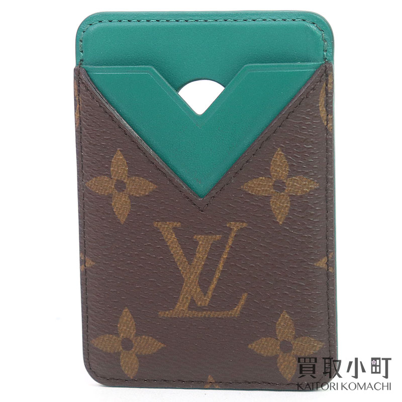 【美品】ルイヴィトン 【LOUIS VUITTON】M12855 ポルトカルト 磁石 モノグラムマカサー ボルネオ緑であること 歌留多入れもの 通り手形入れもの 名刺入れ LV PORTE CARTES MAGNET MONOGRAM【A価値づける】【中古】