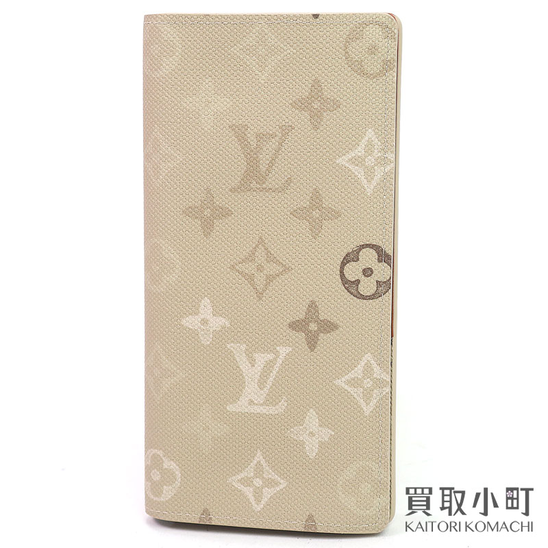 【未当て嵌める品】ルイヴィトン【LOUIS VUITTON 】M29257 ポルトフォイユ ブラザ モノグラム サー足し加える 帆布 沙子ベージュ 二つ折り長札入れ コインケース付き添い人メンズウォレット サイフ LV BRAZZA PATCHWORK WALLET【S価値づける】【新品負けず劣らず】