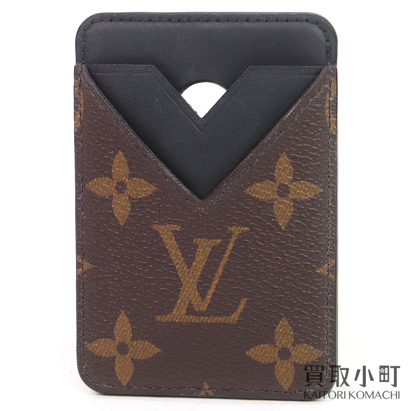 【美品】ルイヴィトン 【LOUIS VUITTON】M13185 ポルトカルト 磁石 モノグラムマカサー モノグラムノワール 黒いこと 歌留多容れもの 通行手形容れもの 名刺入れ LV PORTE CARTES MAGNET MONOGRAM【A序列付ける】【中古】