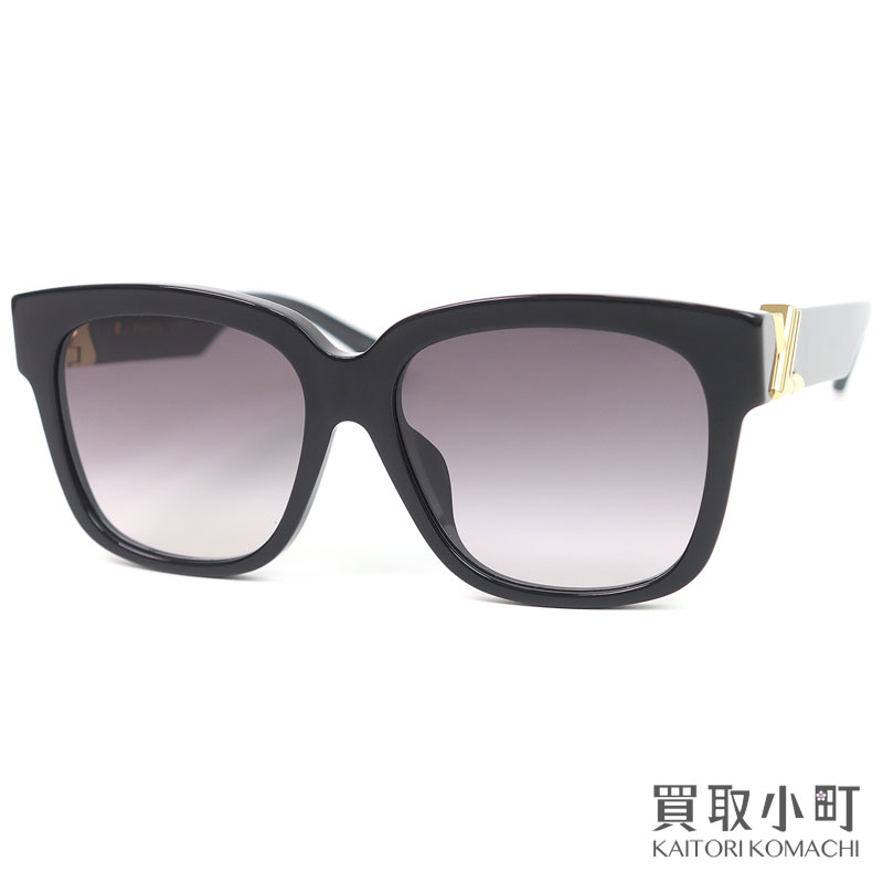 【美品】ルイヴィトン【LOUIS VUITTON】Z2120E サングラス LV GO-14 スクエア ブラック LVイニシャル メタルロゴ グラデーションレンズ オーバーサイズ アイウエア 眼鏡 メガネ LV TWIST SQUARE SUNGLASSES【Aランク】【中古】 45,370円