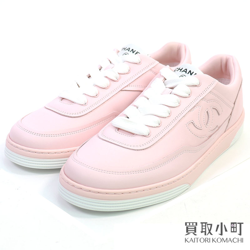 楽天市場】【美品】シャネル【CHANEL】レディース レザー スニーカー