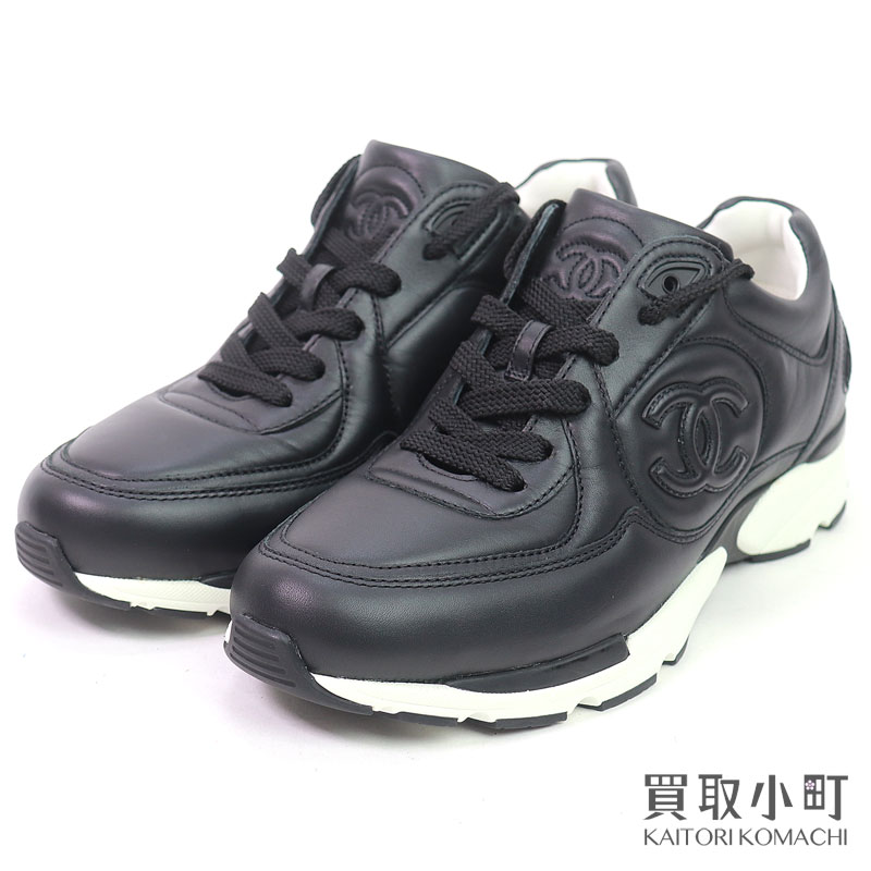 楽天市場】【美品】シャネル【CHANEL】レディース レザー スニーカー