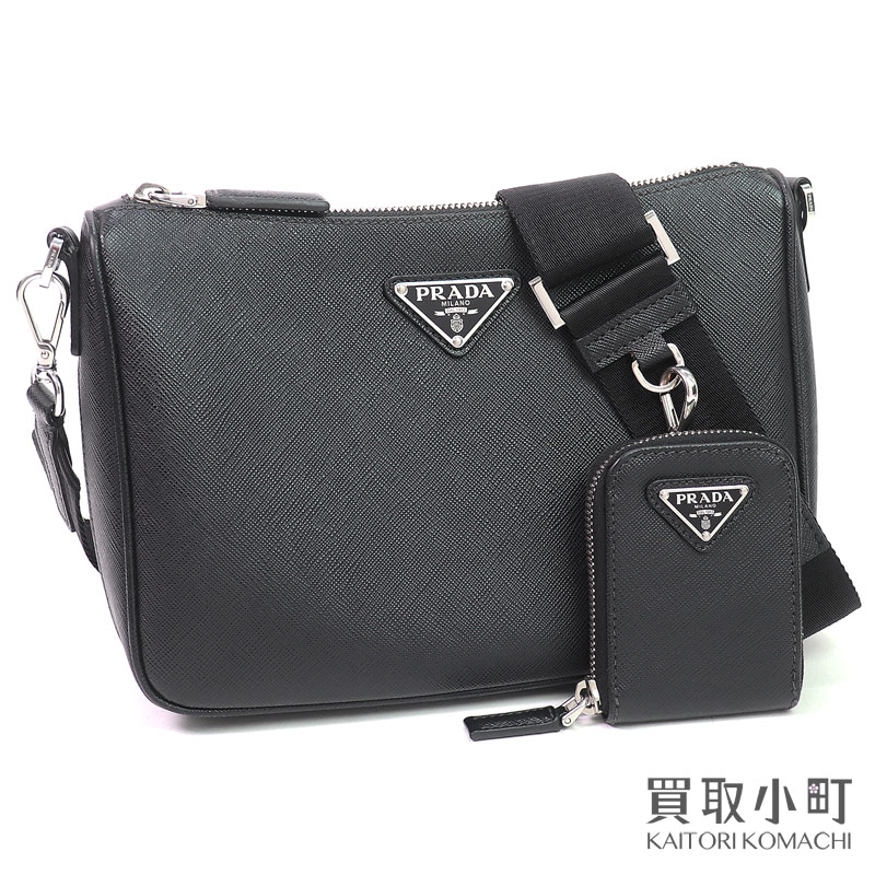 プラダ　ポシェット　バック　美品 楽天市場】【バッグ】PRADA プラダ SAFFIANO ショルダーバッグ 斜め