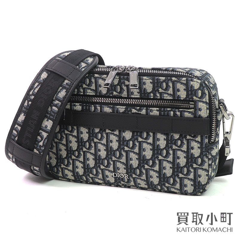 【美品】クリスチャンディオール【DIOR】サファリ御徒面子 ディオールオブリーク ジャカード はりつけ台上半身 ショルダーバッグ 1ESPO206YKY_H27E SAFARI BAG DIOR OBLIQUE SHOULDER【A序列付ける】【中古】