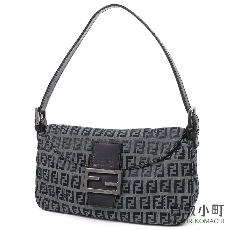 【最大1万円OFFクーポン! 4/10～】フェンディ【FENDI】マンマバケット ショルダーバッグ FFモチーフ キャンバス ハンドバッグ ズッカ バゲット 8BR003 BUGUETTE BAG 【ABランク】【中古】【中古】